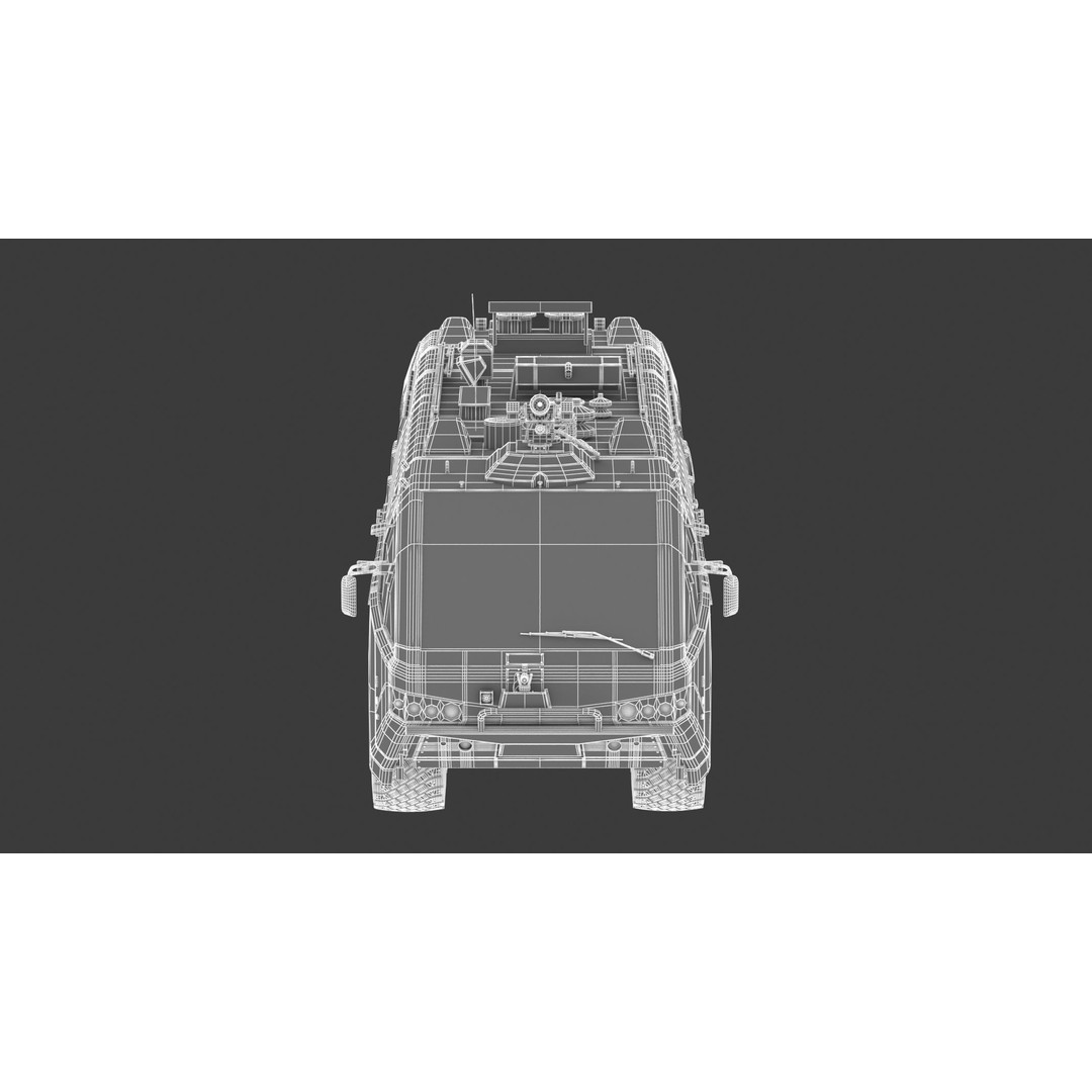 E-One Titan Crash Tender 3D Model – Detailed Fire Truck, FBX, OBJ - View 27