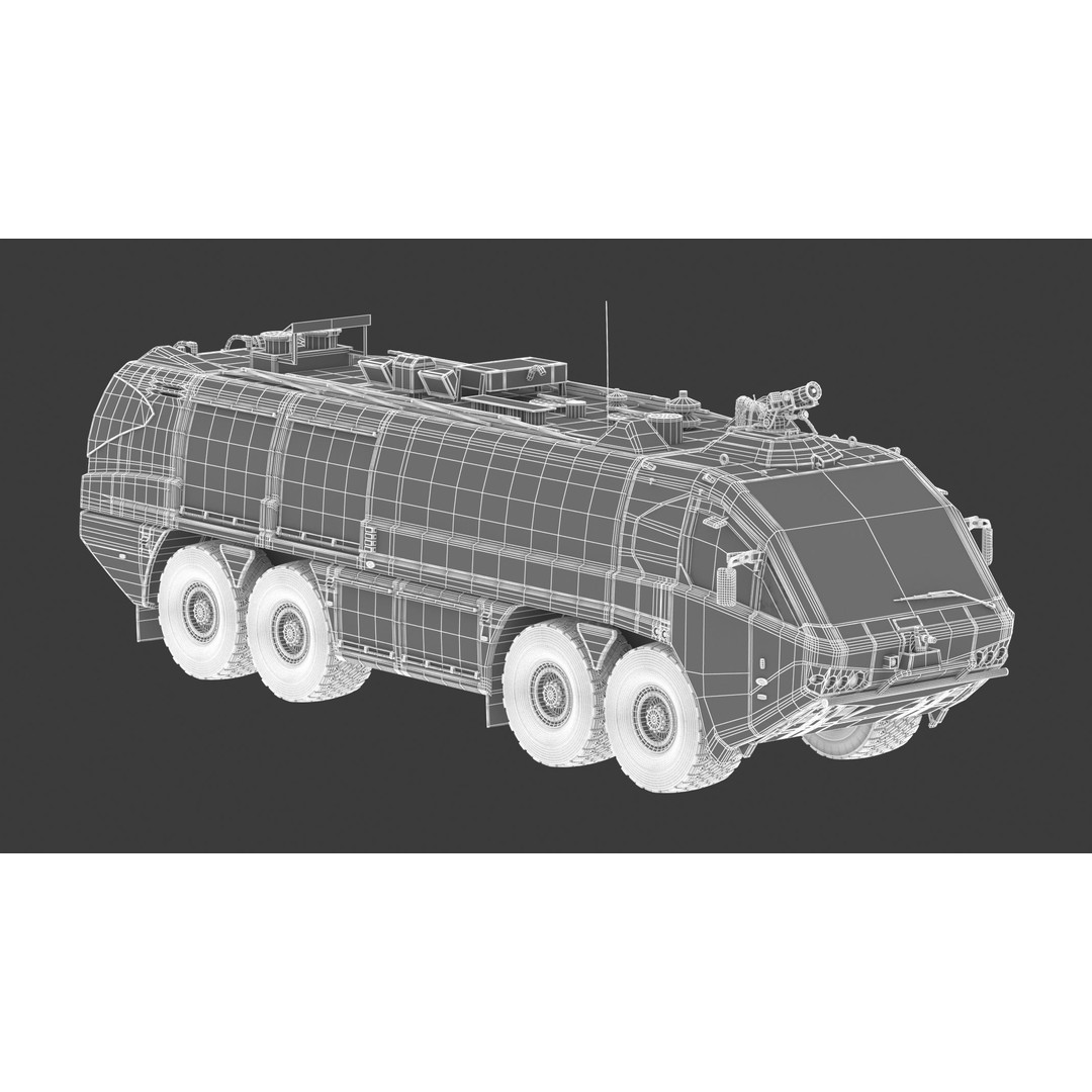 E-One Titan Crash Tender 3D Model – Detailed Fire Truck, FBX, OBJ - View 28