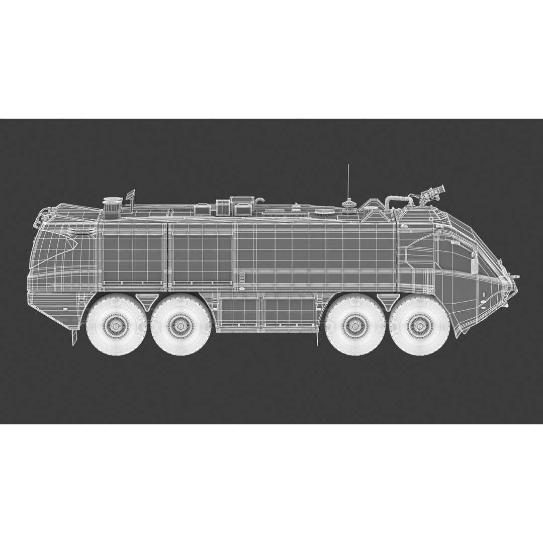 E-One Titan Crash Tender 3D Model – Detailed Fire Truck, FBX, OBJ - View 29