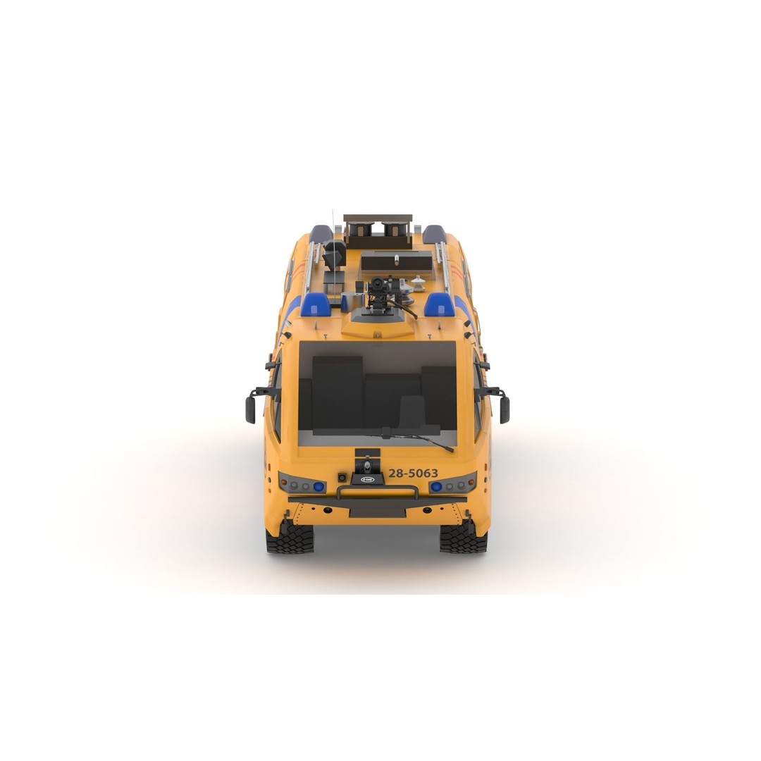 E-One Titan Crash Tender 3D Model – Detailed Fire Truck, FBX, OBJ - View 3