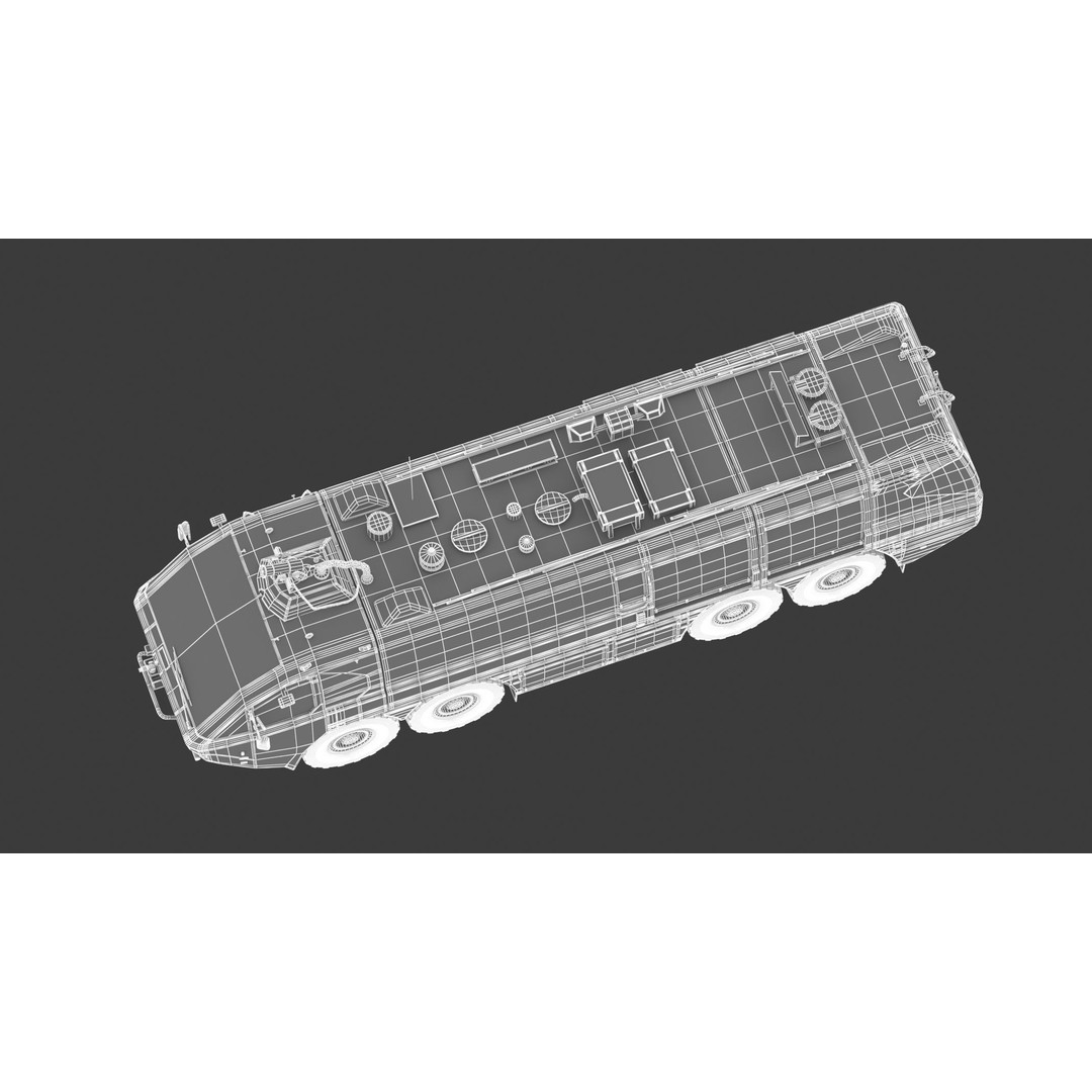 E-One Titan Crash Tender 3D Model – Detailed Fire Truck, FBX, OBJ - View 34