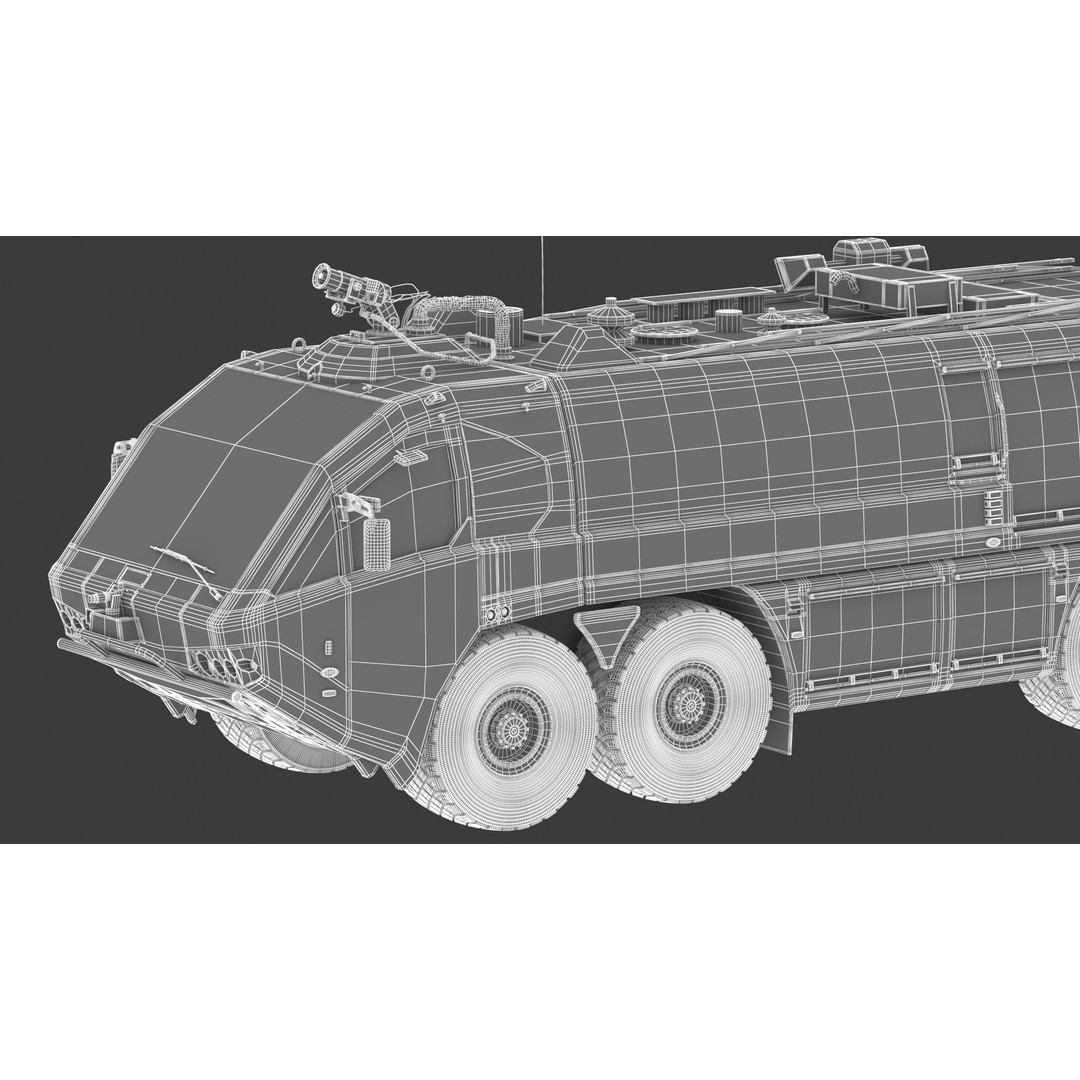 E-One Titan Crash Tender 3D Model – Detailed Fire Truck, FBX, OBJ - View 36