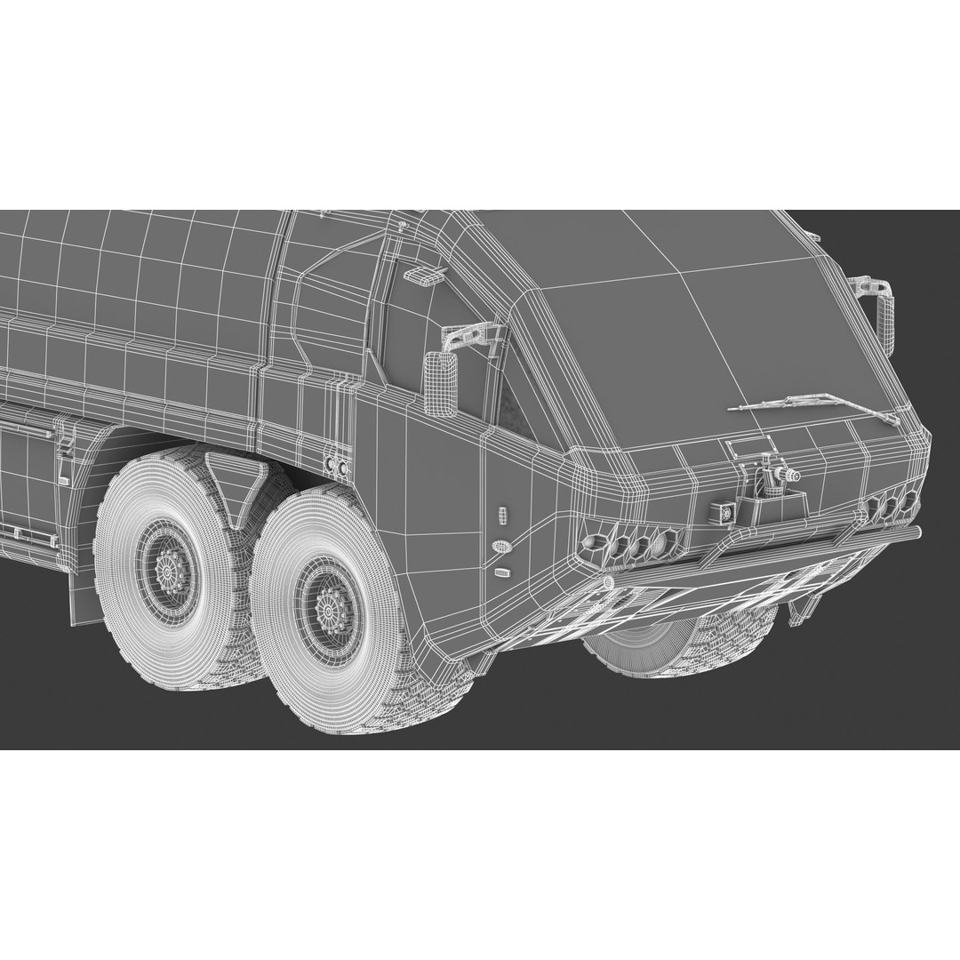 E-One Titan Crash Tender 3D Model – Detailed Fire Truck, FBX, OBJ - View 38