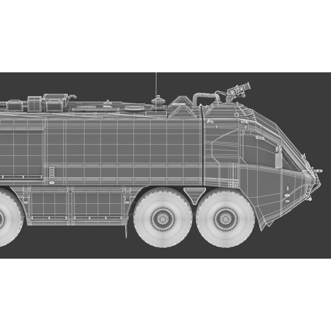 E-One Titan Crash Tender 3D Model – Detailed Fire Truck, FBX, OBJ - View 39