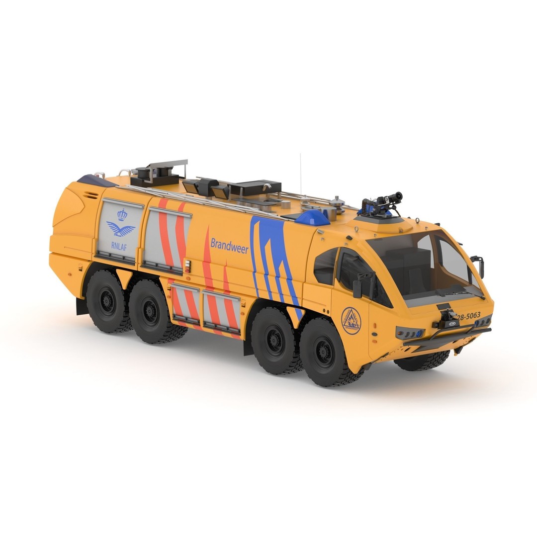 E-One Titan Crash Tender 3D Model – Detailed Fire Truck, FBX, OBJ - View 4