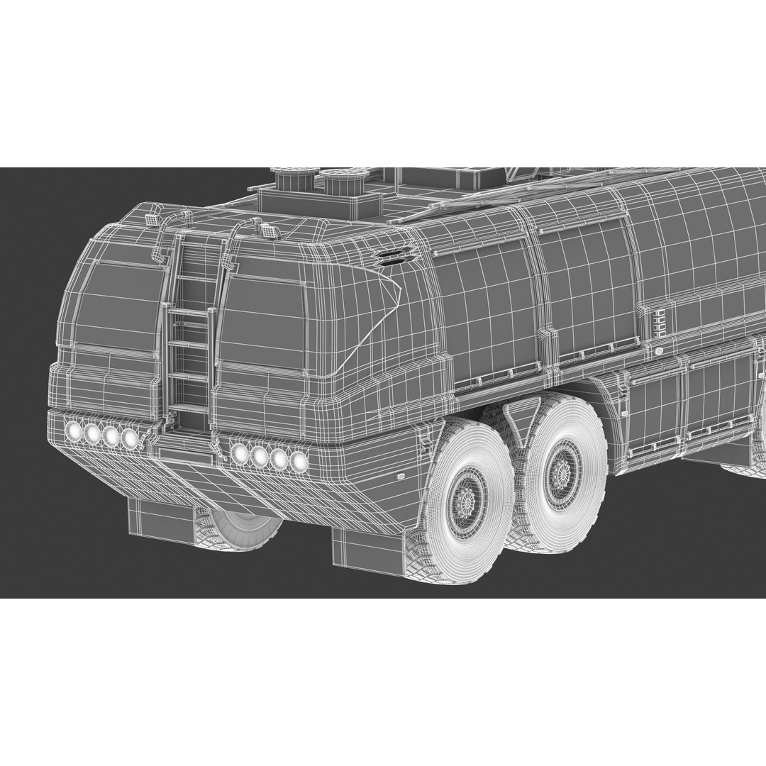 E-One Titan Crash Tender 3D Model – Detailed Fire Truck, FBX, OBJ - View 40
