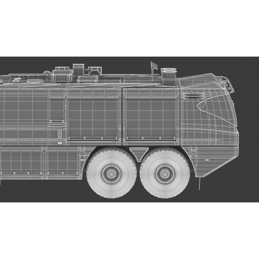 E-One Titan Crash Tender 3D Model – Detailed Fire Truck, FBX, OBJ - View 43
