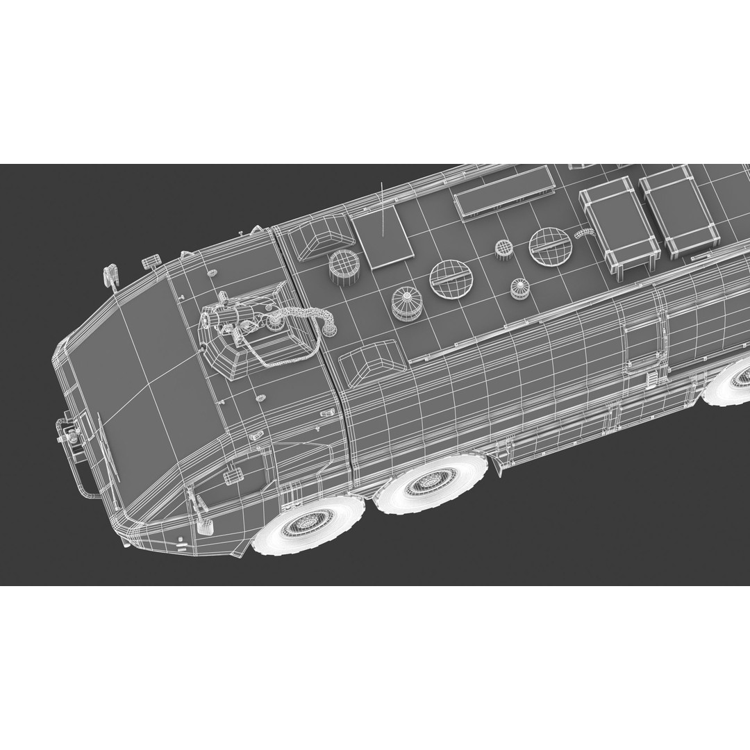 E-One Titan Crash Tender 3D Model – Detailed Fire Truck, FBX, OBJ - View 44