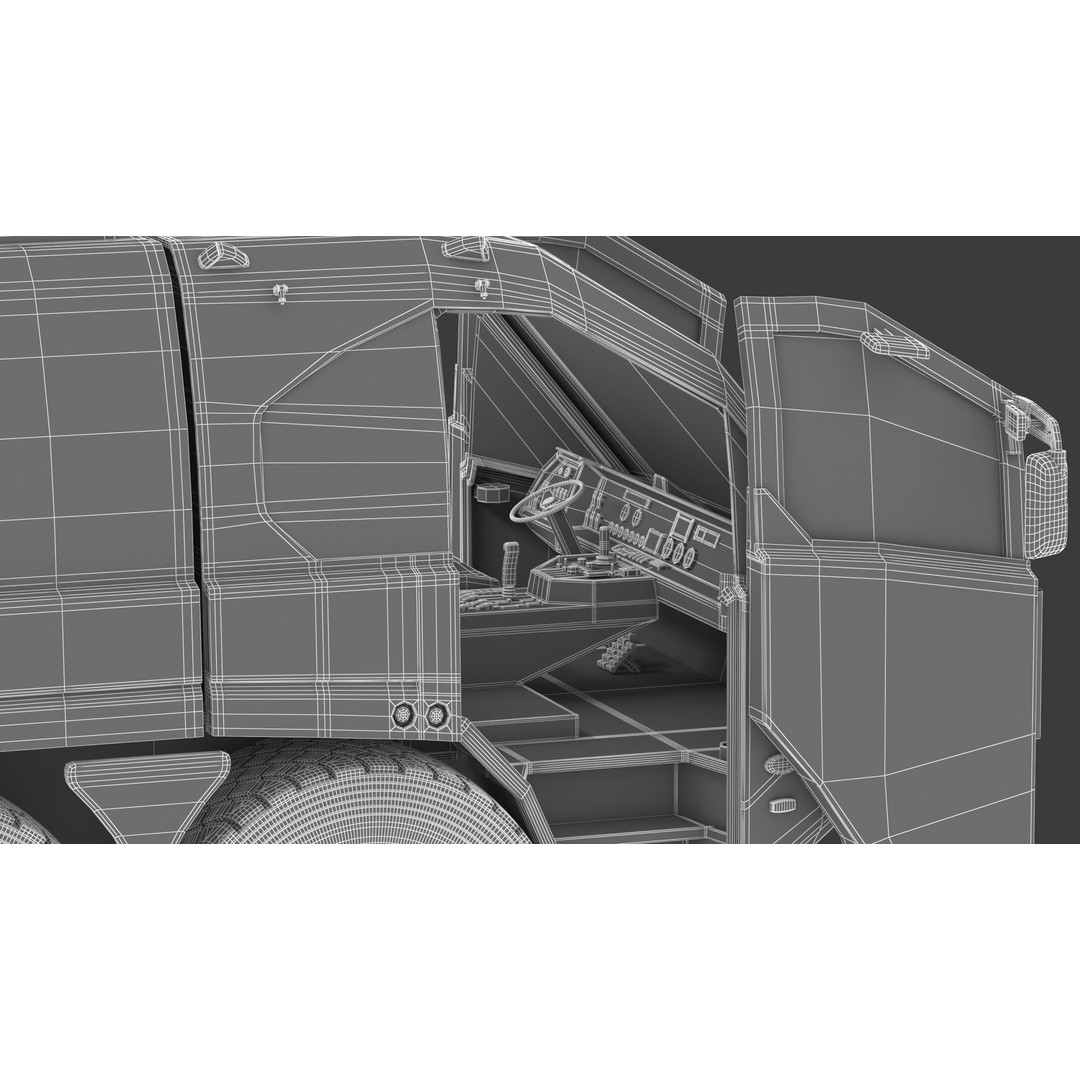 E-One Titan Crash Tender 3D Model – Detailed Fire Truck, FBX, OBJ - View 46