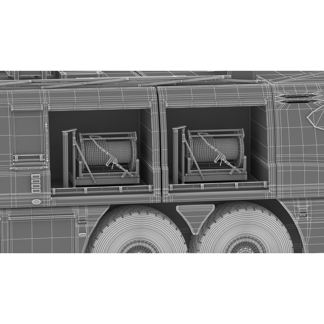E-One Titan Crash Tender 3D Model – Detailed Fire Truck, FBX, OBJ - View 48