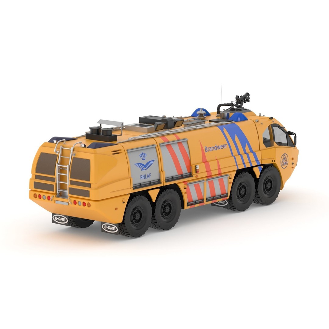 E-One Titan Crash Tender 3D Model – Detailed Fire Truck, FBX, OBJ - View 6