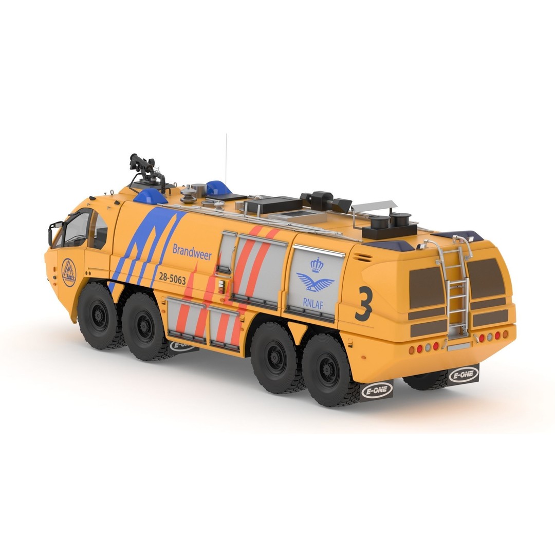 E-One Titan Crash Tender 3D Model – Detailed Fire Truck, FBX, OBJ - View 8