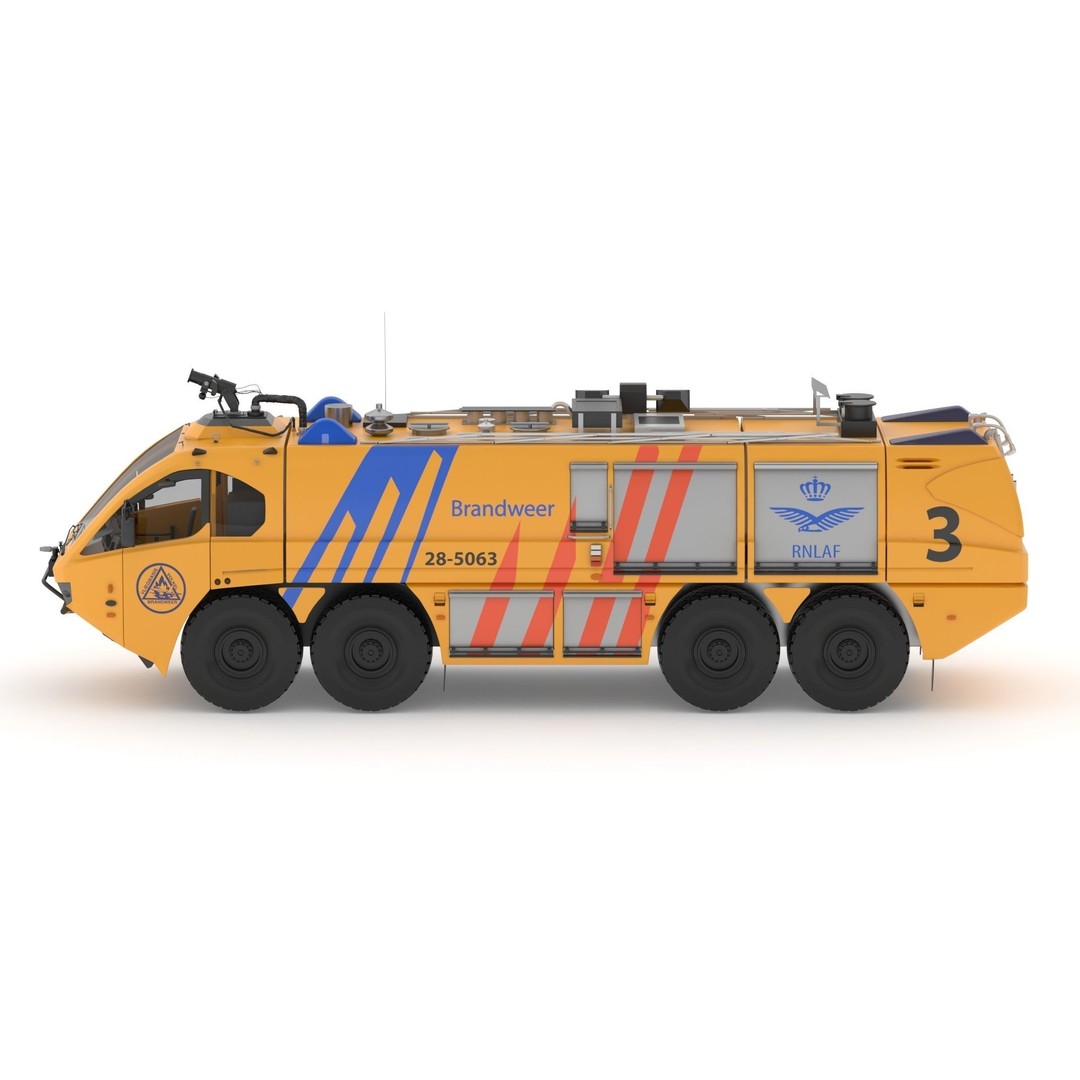 E-One Titan Crash Tender 3D Model – Detailed Fire Truck, FBX, OBJ - View 9