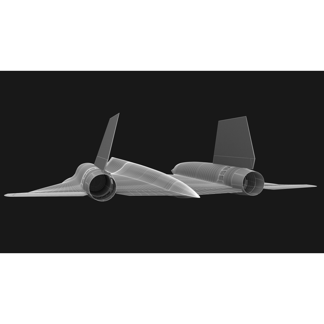 Lockheed SR-71 Blackbird 3D Model – Detailed Historic Aircraft, FBX & OBJ