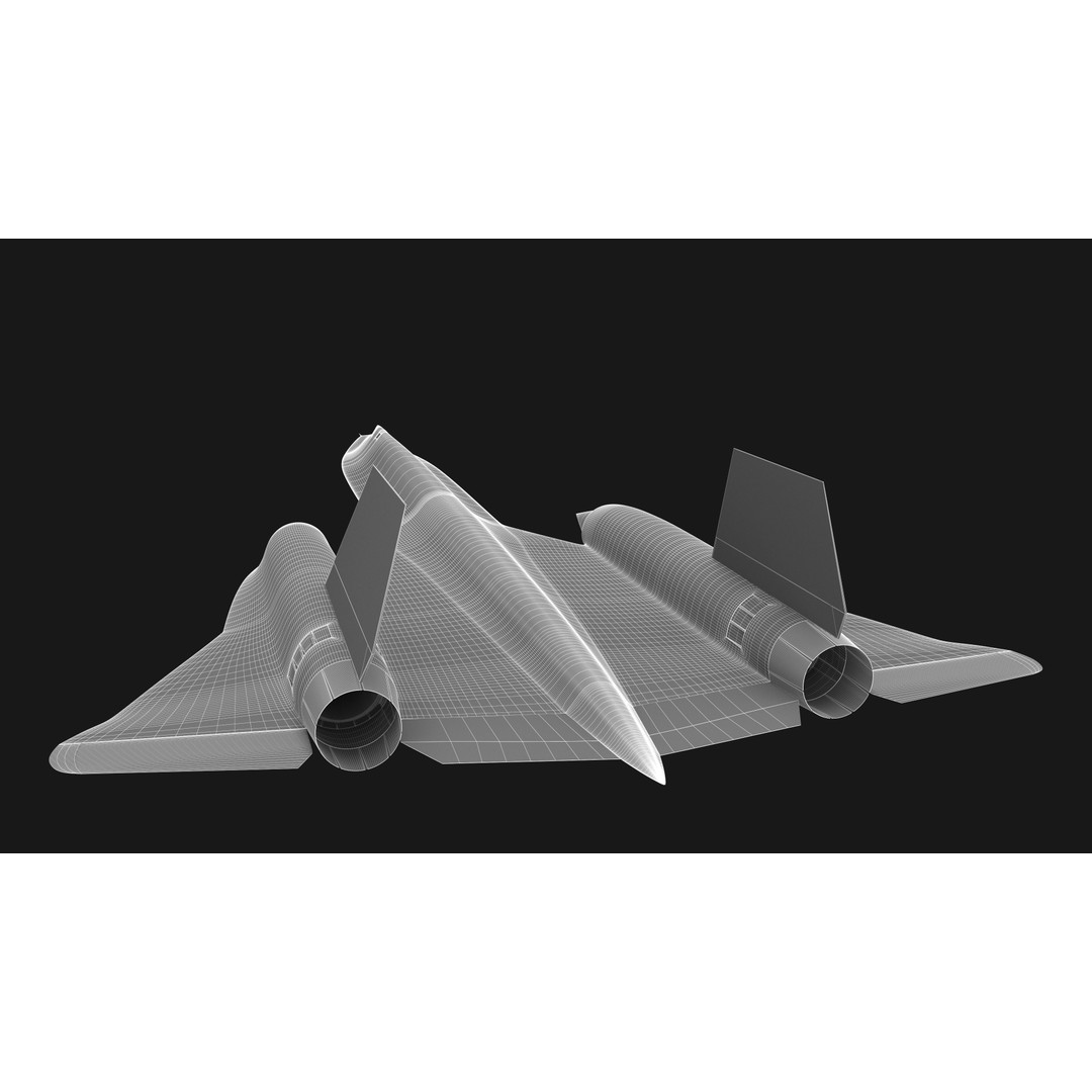 Lockheed SR-71 Blackbird 3D Model – Detailed Historic Aircraft, FBX & OBJ - View 19