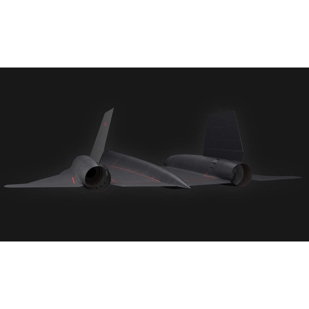 Lockheed SR-71 Blackbird 3D Model – Detailed Historic Aircraft, FBX & OBJ - View 20