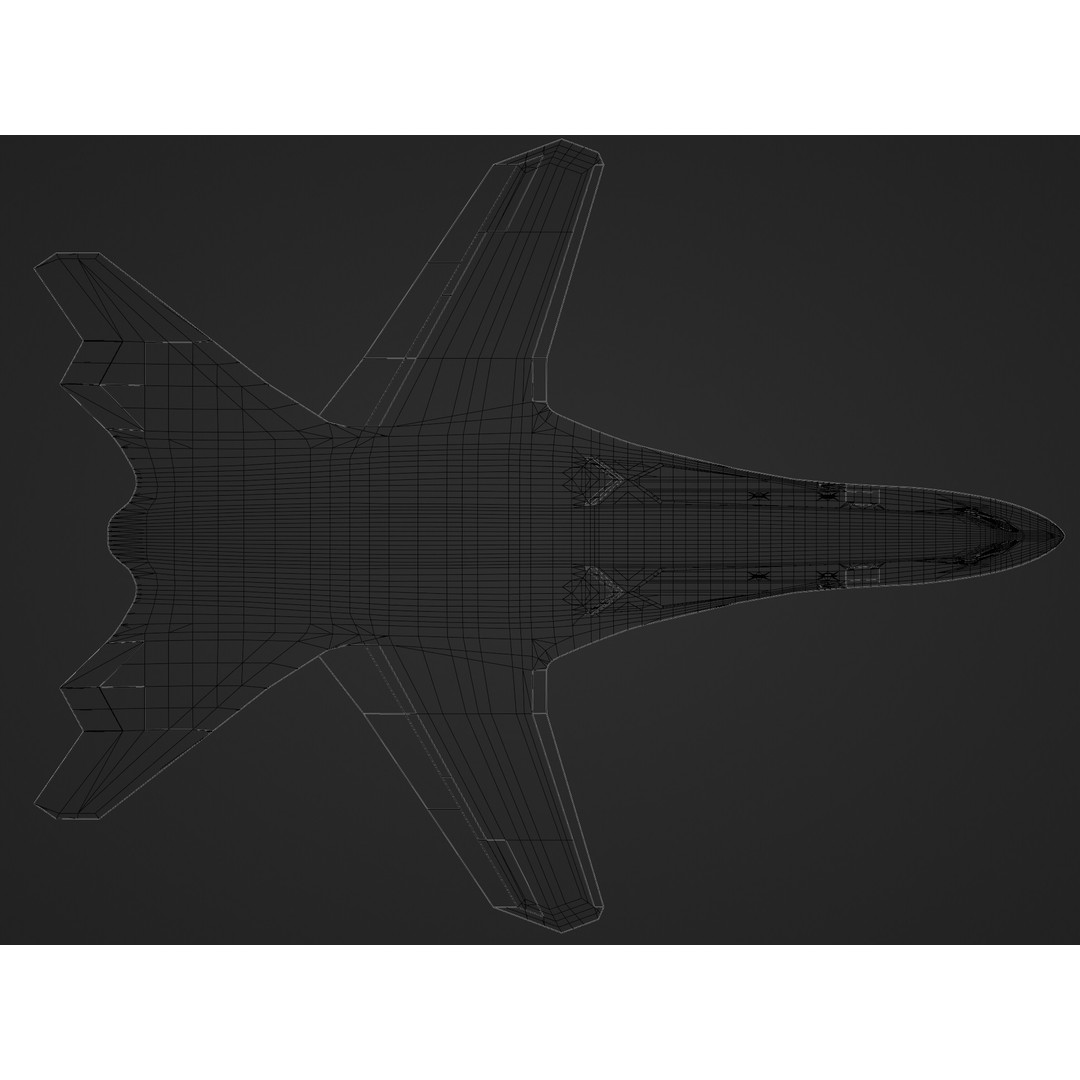 X Black Bird 3D Model – Low Poly Aircraft, Blender Format