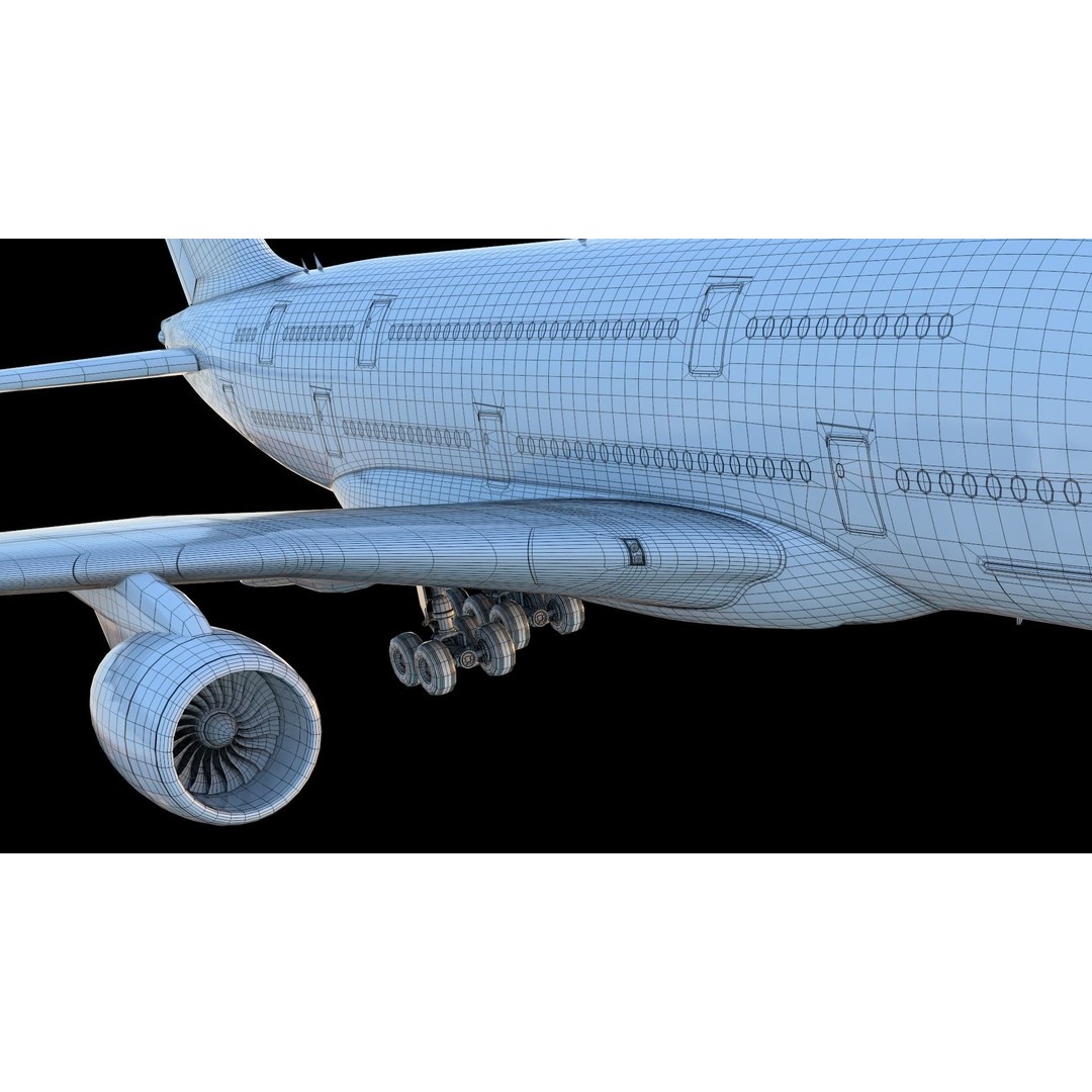 SKYFLY Airplane 3D Model – High Poly PBR Jet Asset, FBX