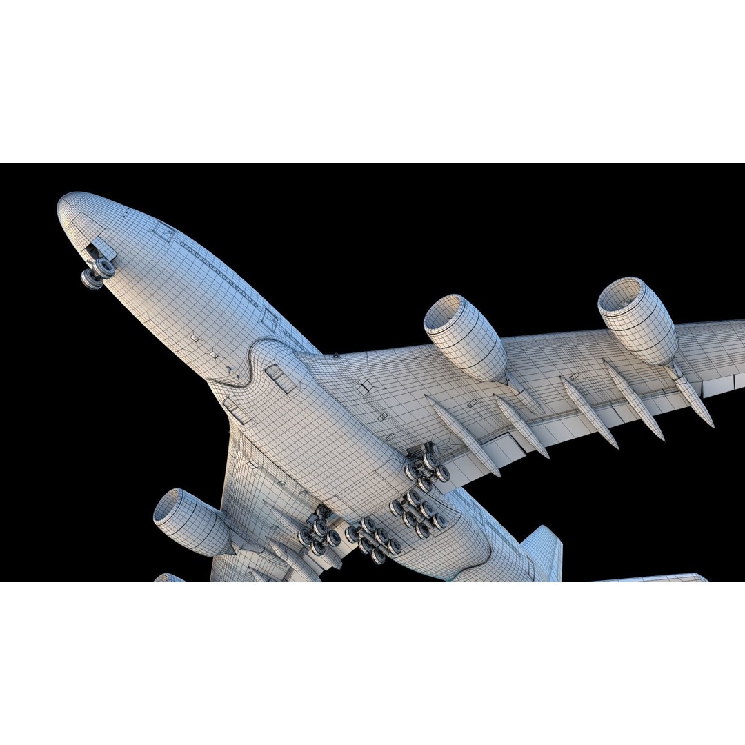 SKYFLY Airplane 3D Model – High Poly PBR Jet Asset, FBX - View 12