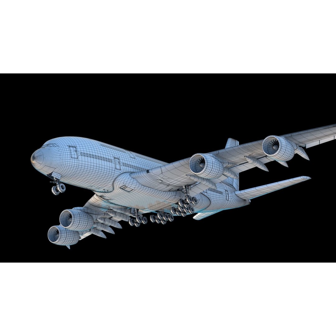 SKYFLY Airplane 3D Model – High Poly PBR Jet Asset, FBX - View 13