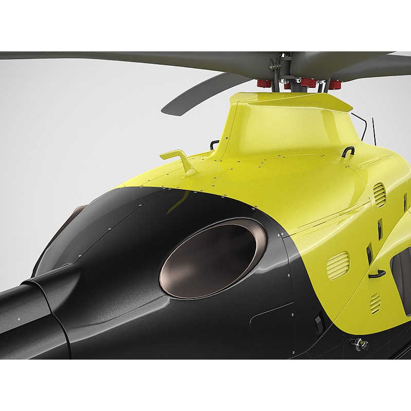 Eurocopter EC135 Police 3D Model – High Poly Animated Helicopter, FBX - View 10