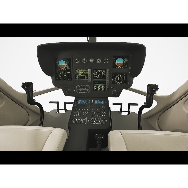 Eurocopter EC135 Police 3D Model – High Poly Animated Helicopter, FBX - View 14