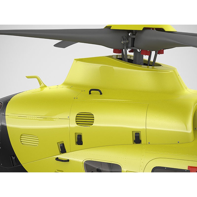 Eurocopter EC135 Police 3D Model – High Poly Animated Helicopter, FBX - View 18