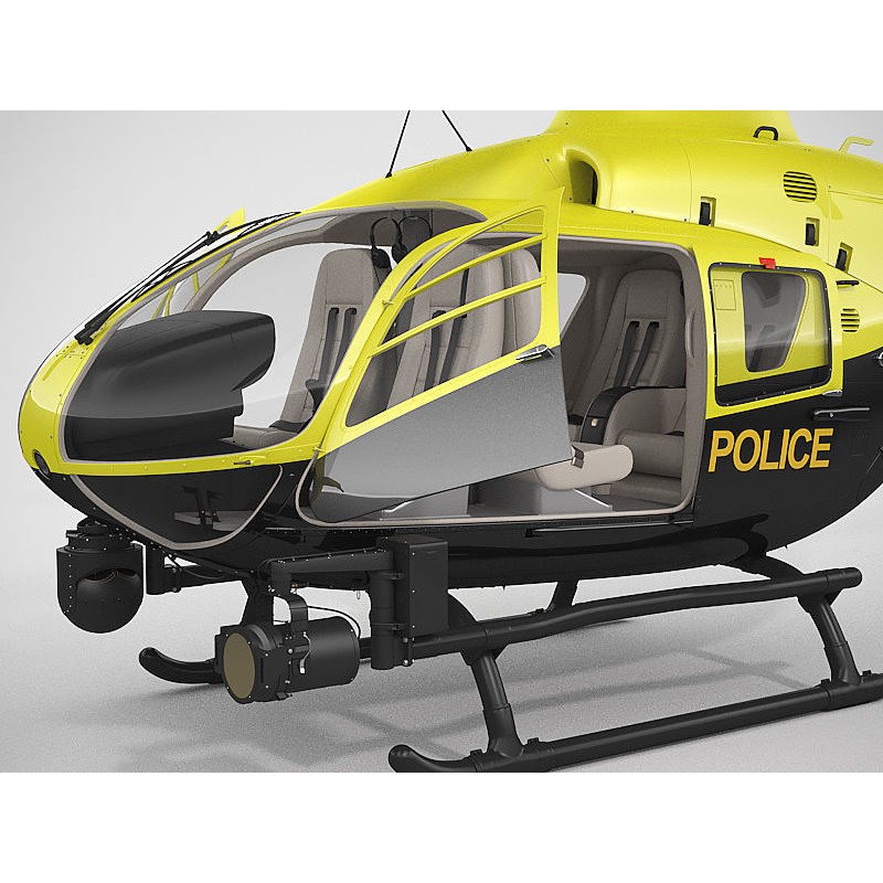 Eurocopter EC135 Police 3D Model – High Poly Animated Helicopter, FBX - View 20