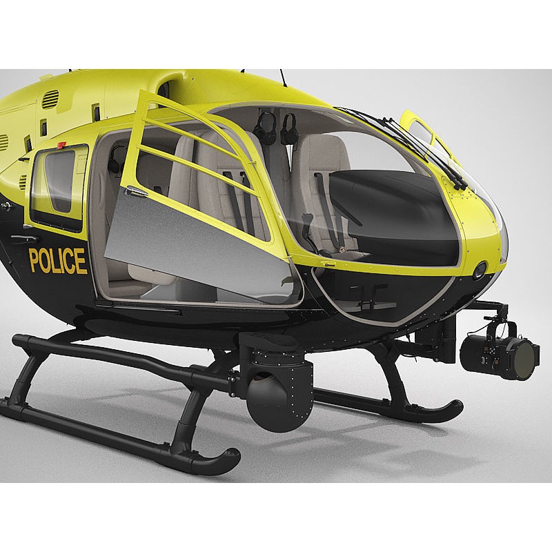 Eurocopter EC135 Police 3D Model – High Poly Animated Helicopter, FBX - View 21