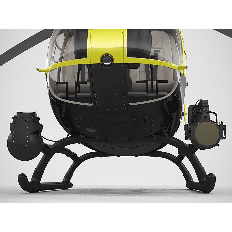 Eurocopter EC135 Police 3D Model – High Poly Animated Helicopter, FBX - View 8