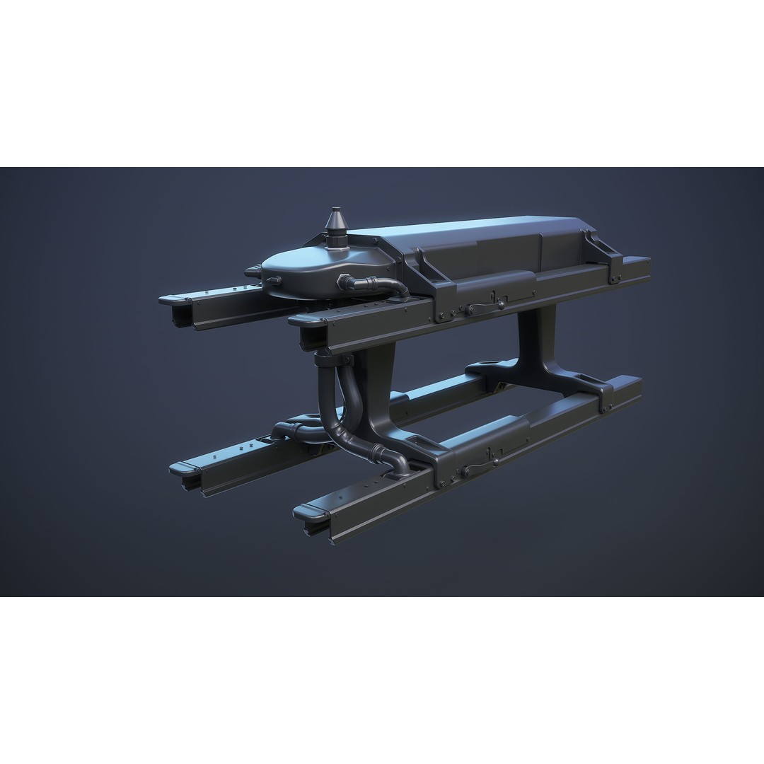 AGM-114 Hellfire 3D Model – High Poly Air-to-Ground Missile, Blender - View 7