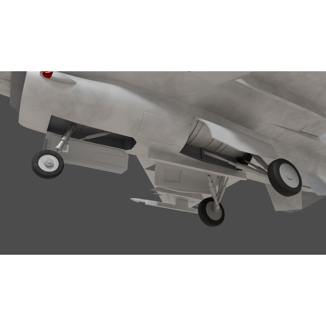 F-16 Fighter 3D Model – High Poly Rigged Aircraft with Aim-9M Sidewinder - View 12