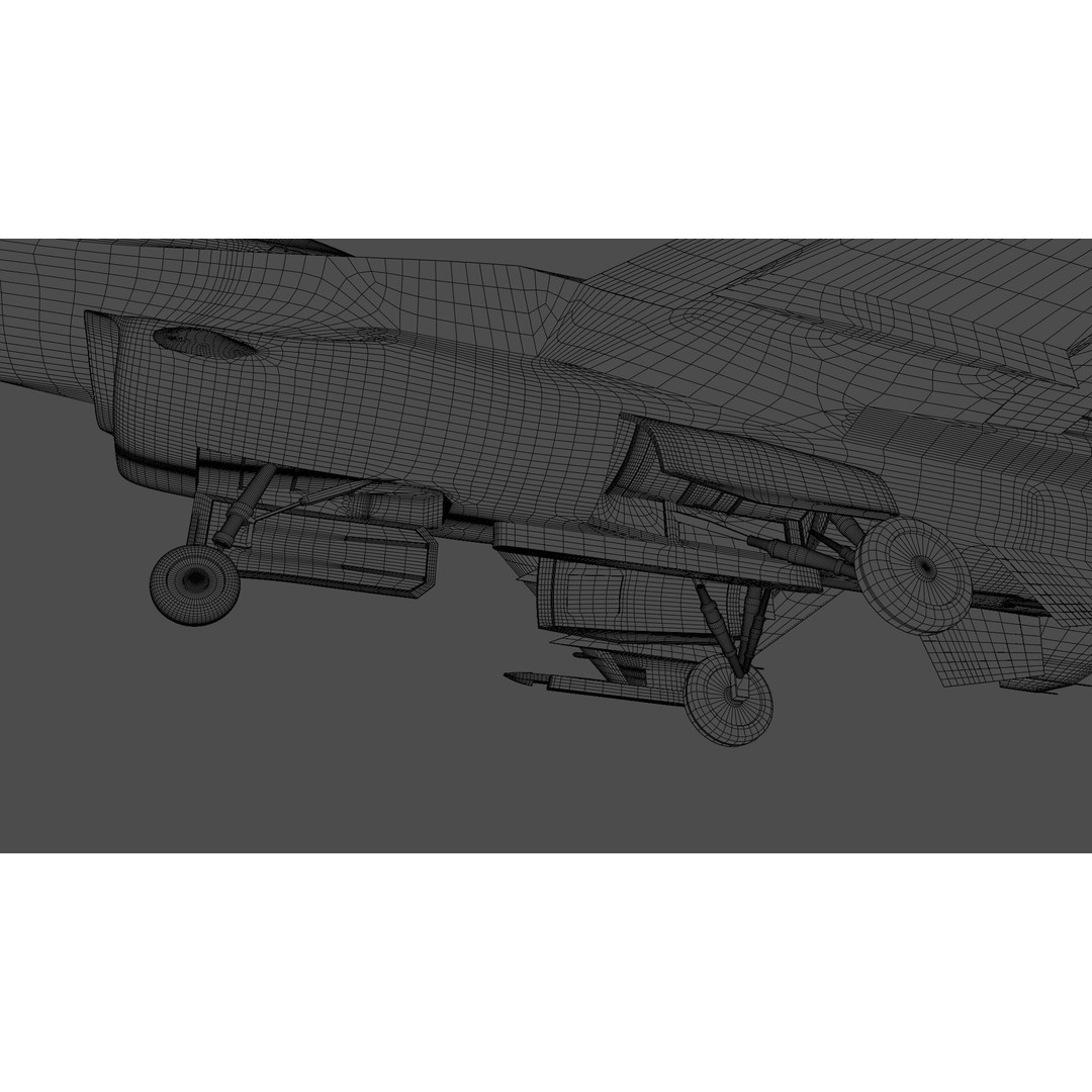 F-16 Fighter 3D Model – High Poly Rigged Aircraft with Aim-9M Sidewinder - View 18