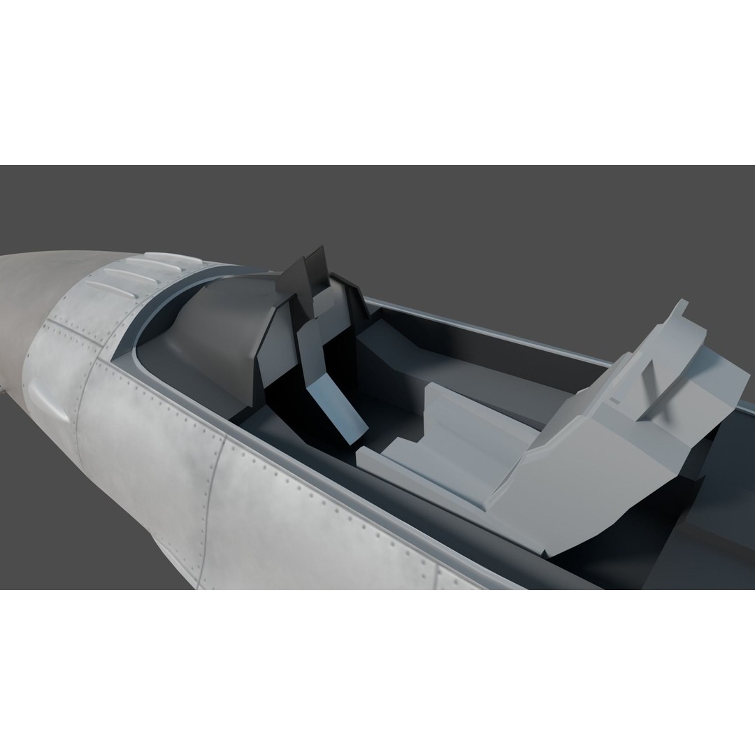 F-16 Fighter 3D Model – High Poly Rigged Aircraft with Aim-9M Sidewinder - View 9