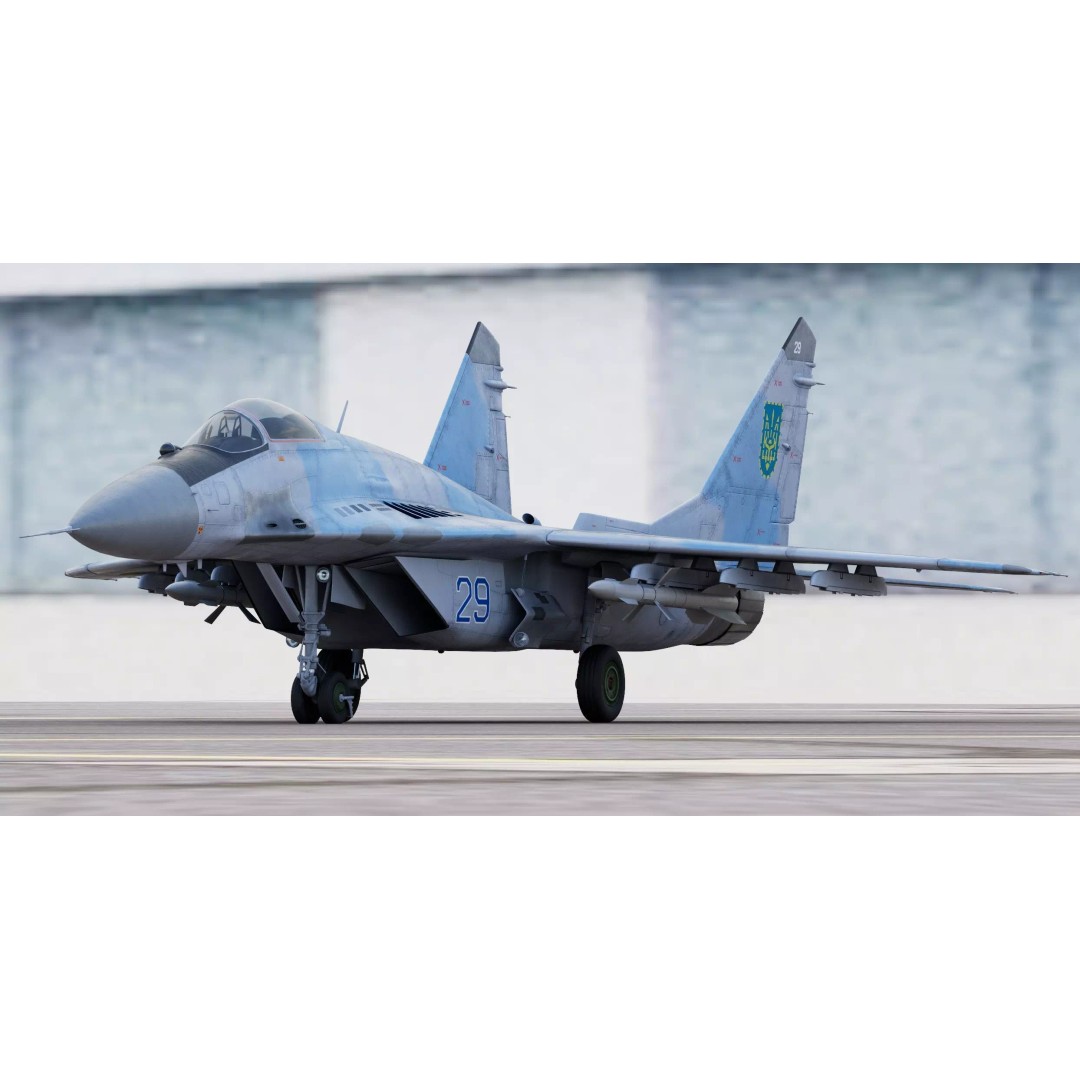 Mikoyan MiG-29 Fulcrum 3D Model – Realistic Fighter Jet, Game Ready, FBX - View 2