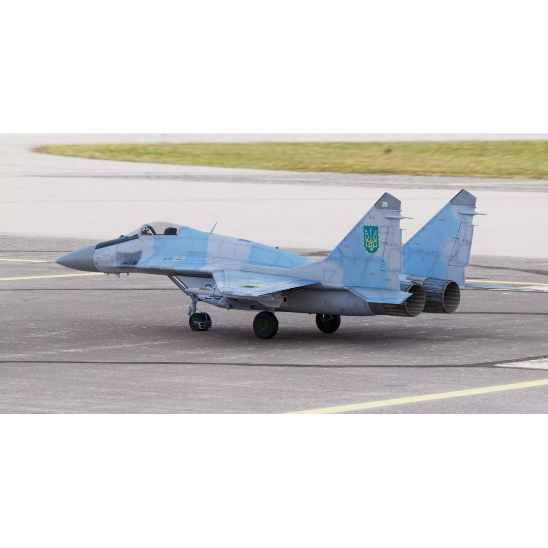 Mikoyan MiG-29 Fulcrum 3D Model – Realistic Fighter Jet, Game Ready, FBX - View 3