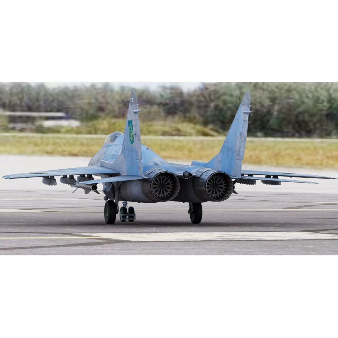Mikoyan MiG-29 Fulcrum 3D Model – Realistic Fighter Jet, Game Ready, FBX - View 4