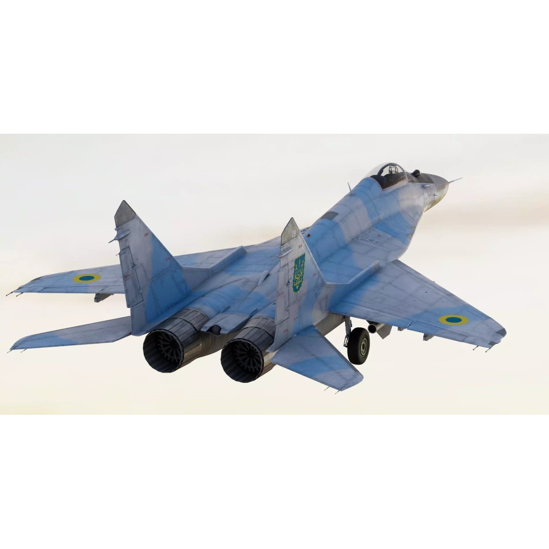 Mikoyan MiG-29 Fulcrum 3D Model – Realistic Fighter Jet, Game Ready, FBX - View 7