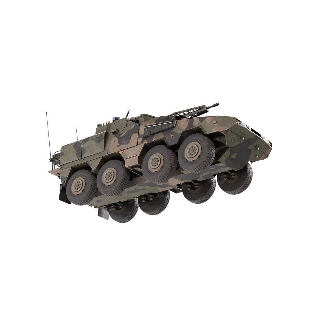 Boxer CRV Armoured Fighting Vehicle 3D Model – Low Poly Game Asset, FBX - View 9