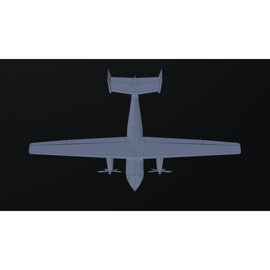 PZL M28 3D Model – Low Poly Aircraft Game Asset, FBX, OBJ