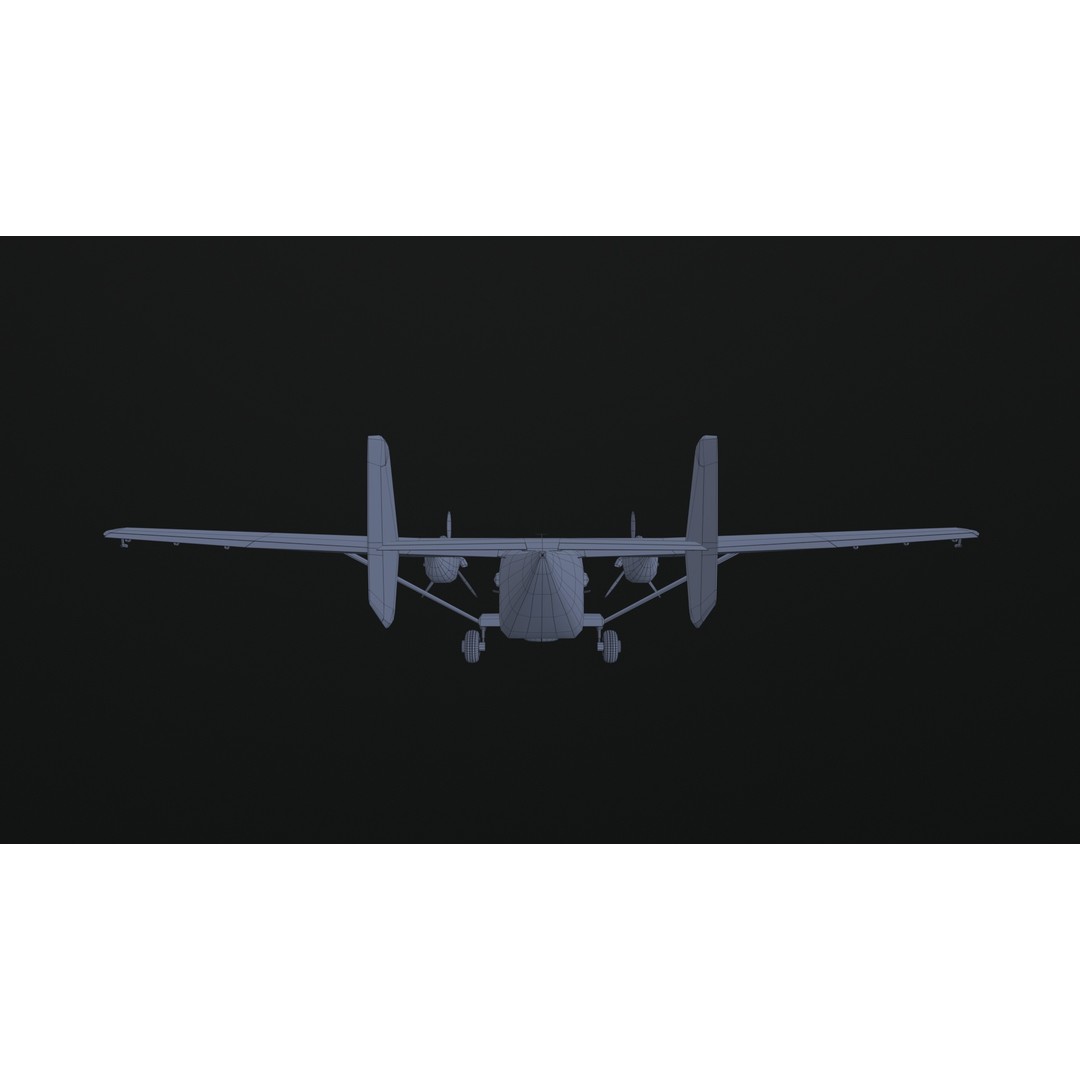 PZL M28 3D Model – Low Poly Aircraft Game Asset, FBX, OBJ - View 11