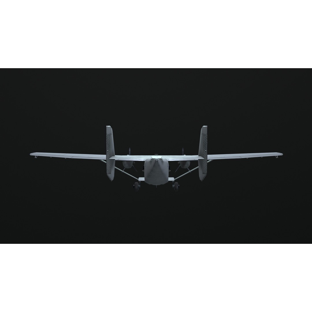 PZL M28 3D Model – Low Poly Aircraft Game Asset, FBX, OBJ - View 16