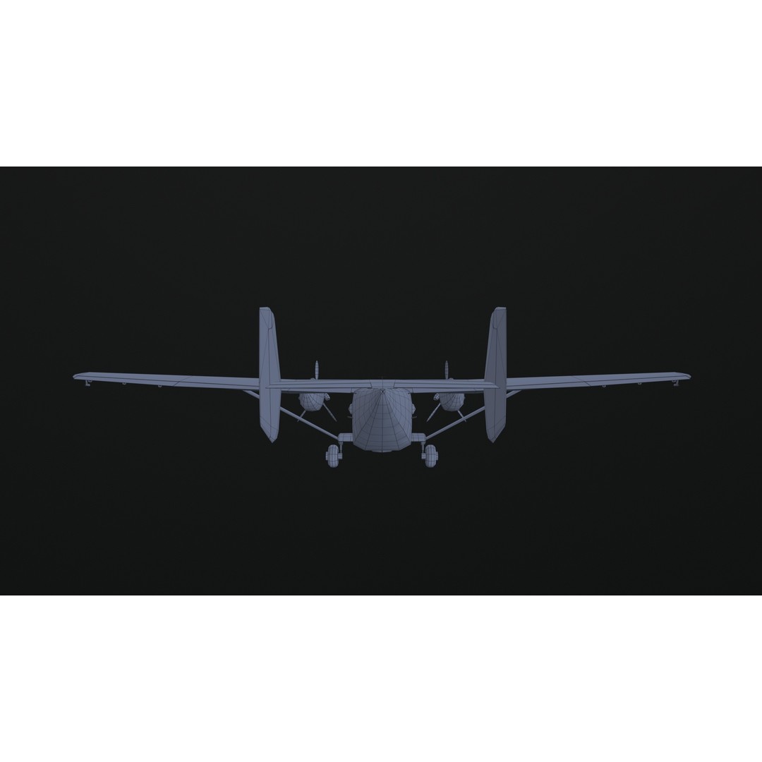 PZL M28 3D Model – Low Poly Aircraft Game Asset, FBX, OBJ - View 21