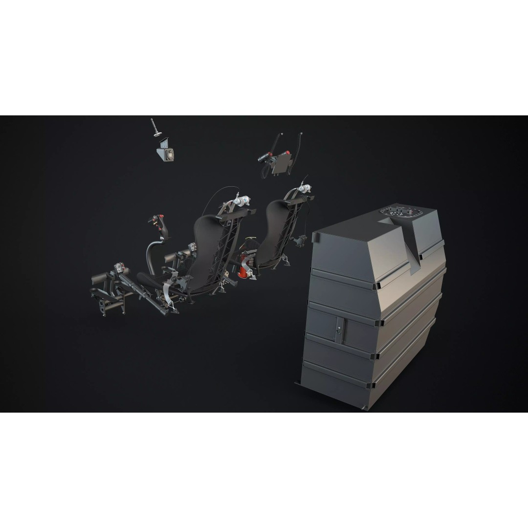 MH-6 Little Bird Cockpit 3D Model – High Poly Aircraft Interior Kit - View 4