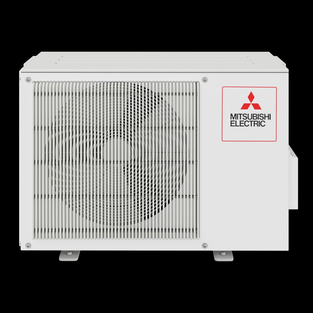 Mitsubishi Air Conditioner 3D Model – Wall-Mounted, PBR Textures, FBX, OBJ - View 5