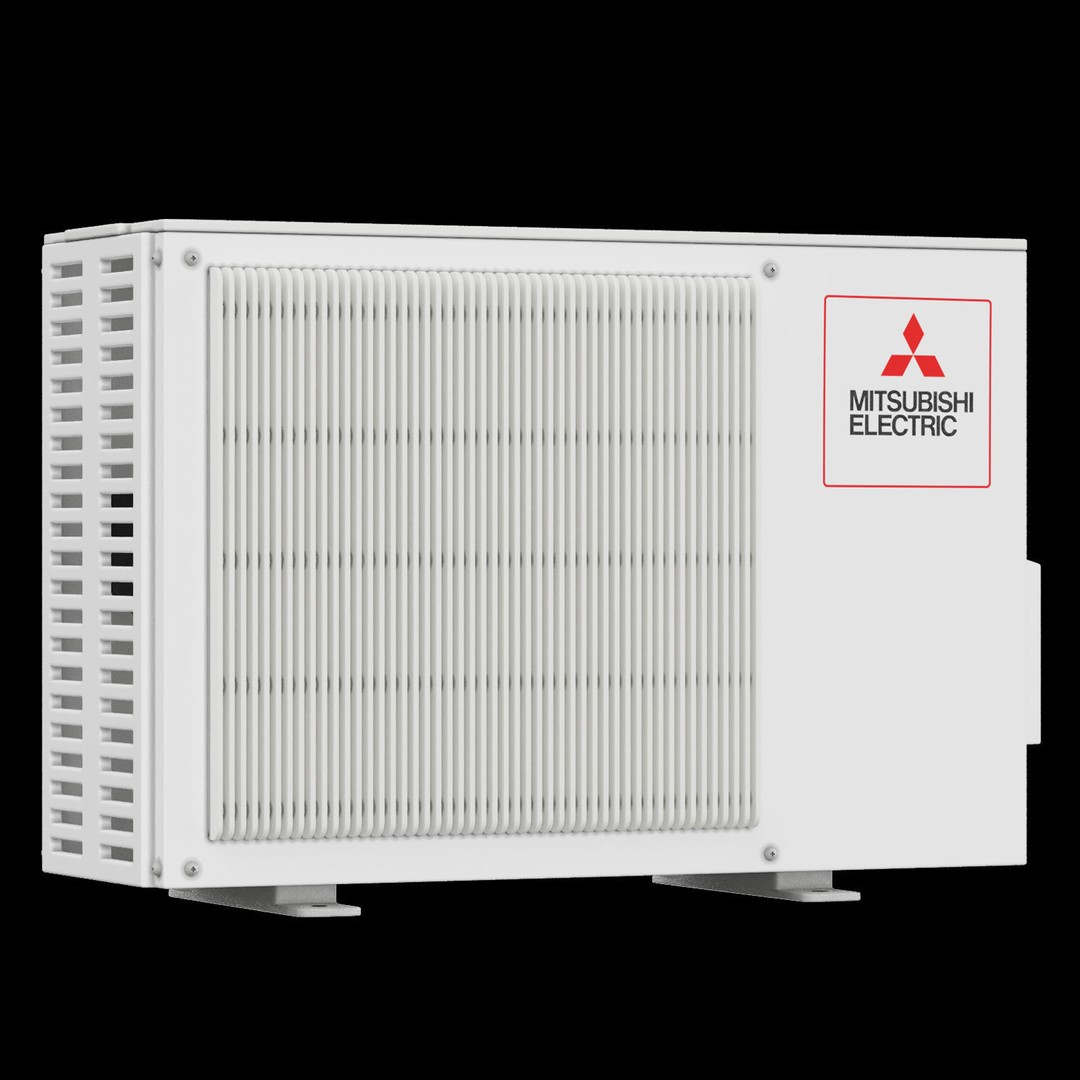 Mitsubishi Air Conditioner 3D Model – Wall-Mounted, PBR Textures, FBX, OBJ - View 6