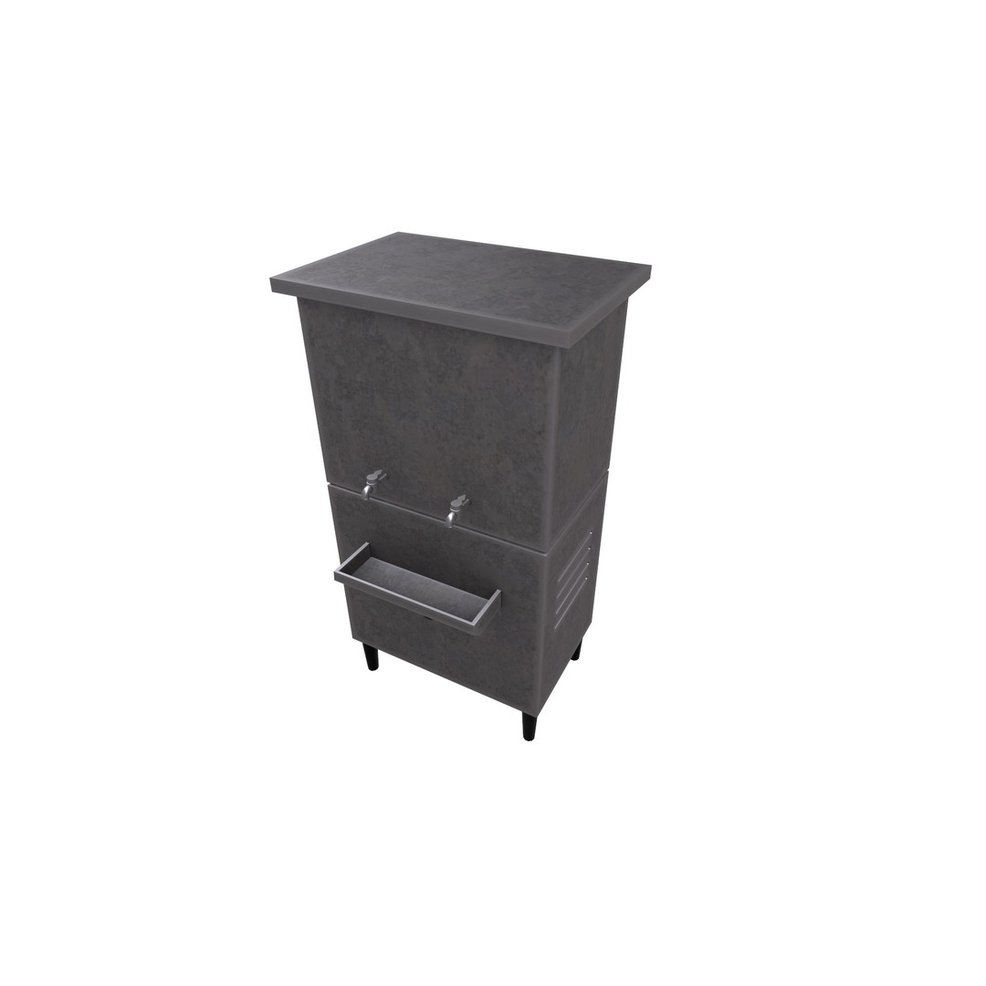 Water Cooler 3D Model – Low Poly Game Ready Asset, PBR Textures - View 13