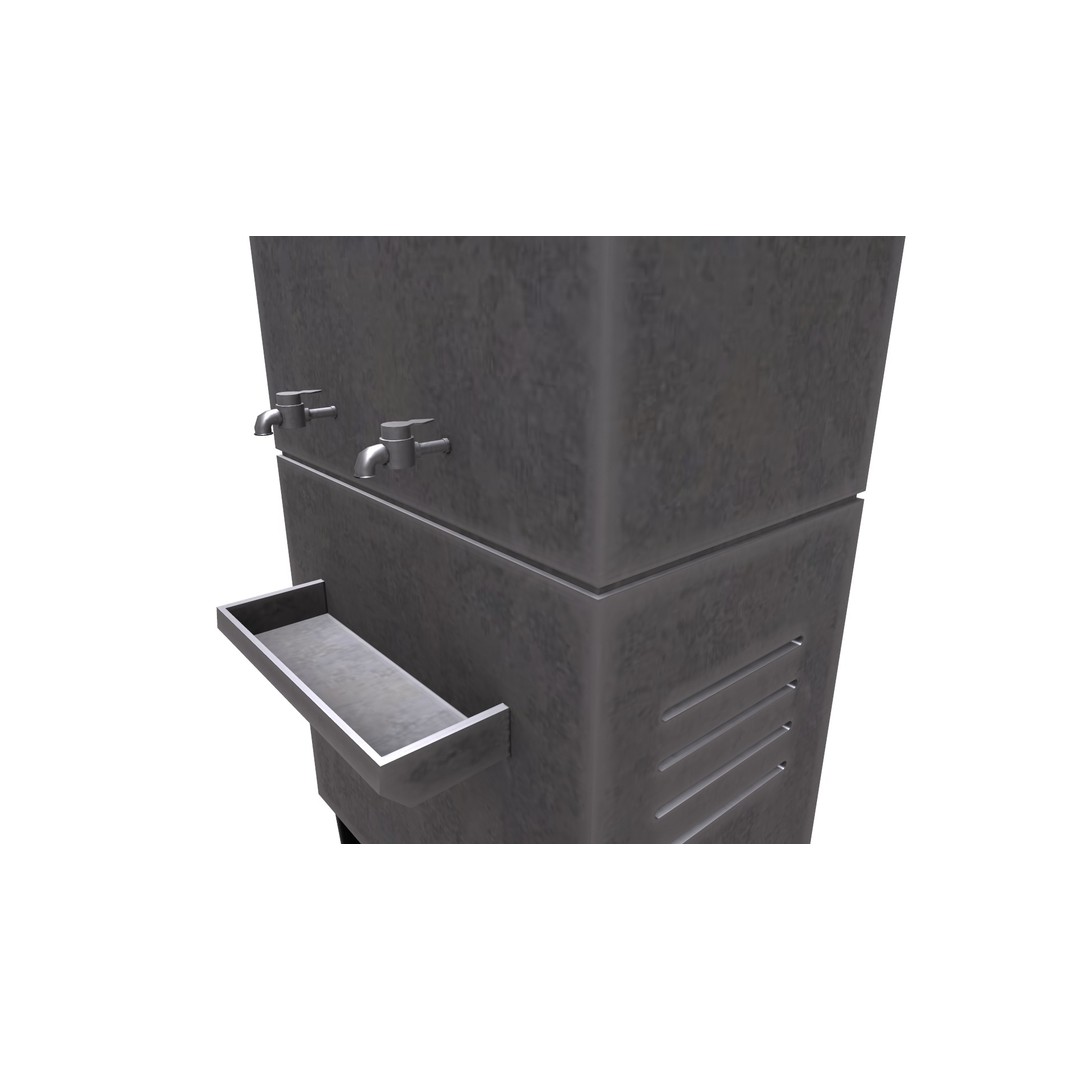 Water Cooler 3D Model – Low Poly Game Ready Asset, PBR Textures - View 15