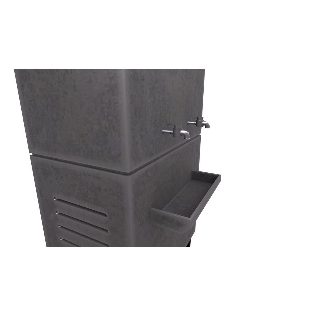 Water Cooler 3D Model – Low Poly Game Ready Asset, PBR Textures - View 16