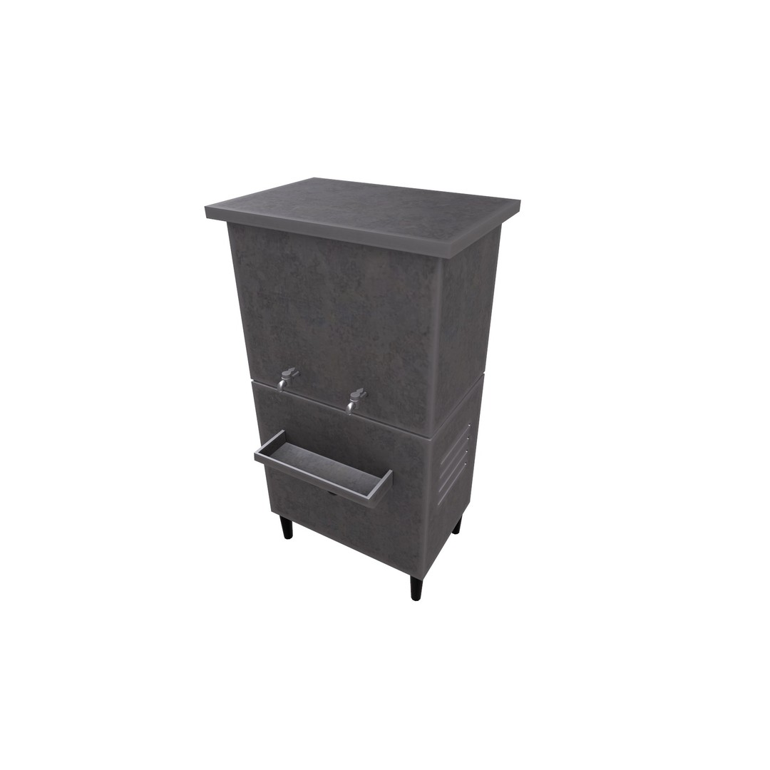 Water Cooler 3D Model – Low Poly Game Ready Asset, PBR Textures - View 17